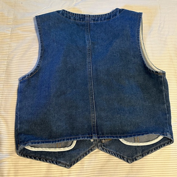 Blue Denim button up vest size large - Picture 2 of 2
